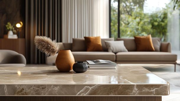Modern family living room with adaptive furniture layout