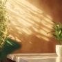 Natural eco-friendly wall treatment with organic textures and colors