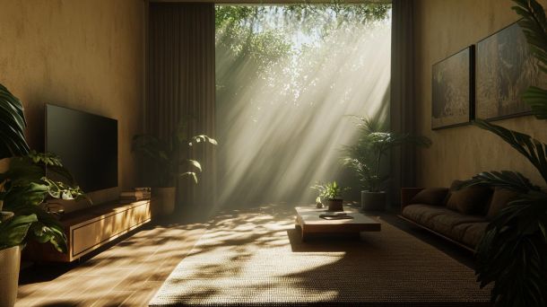 Inclusive home design featuring sensory-friendly living space