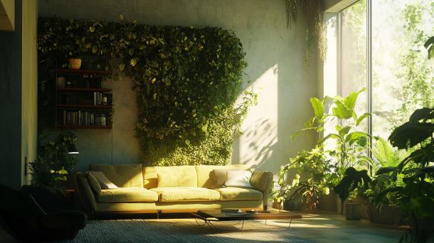 Sustainable home design with green living elements