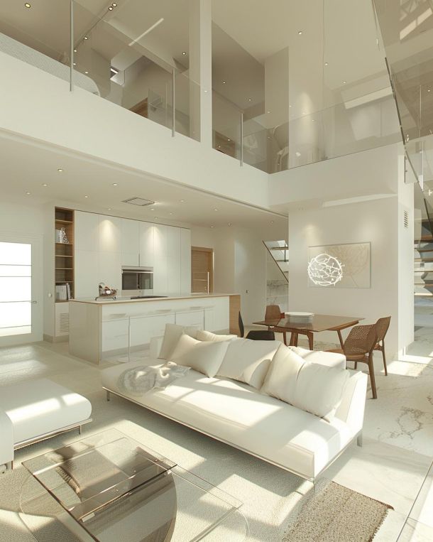 Serene living room demonstrating cognitive comfort design principles