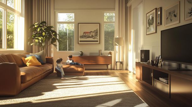 Modern family living space showcasing adaptive design principles