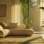 Eco-friendly sustainable home decor materials and natural textures