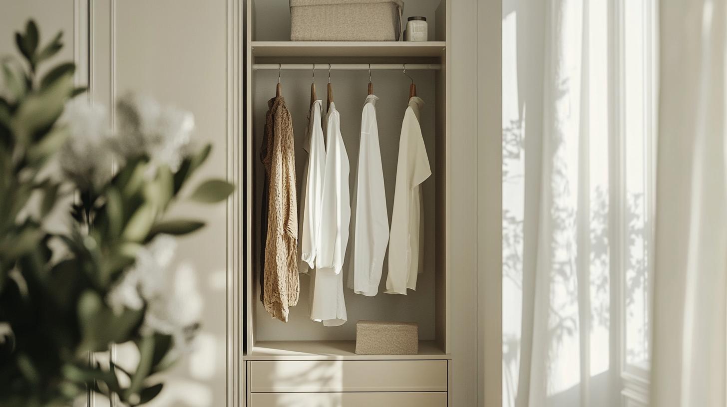 Customizable closet system with vertical storage solutions