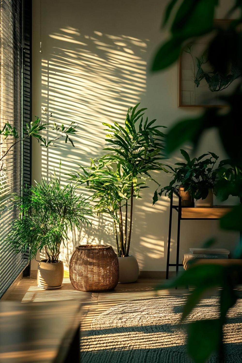 Family-friendly living area with integrated wellness technologies