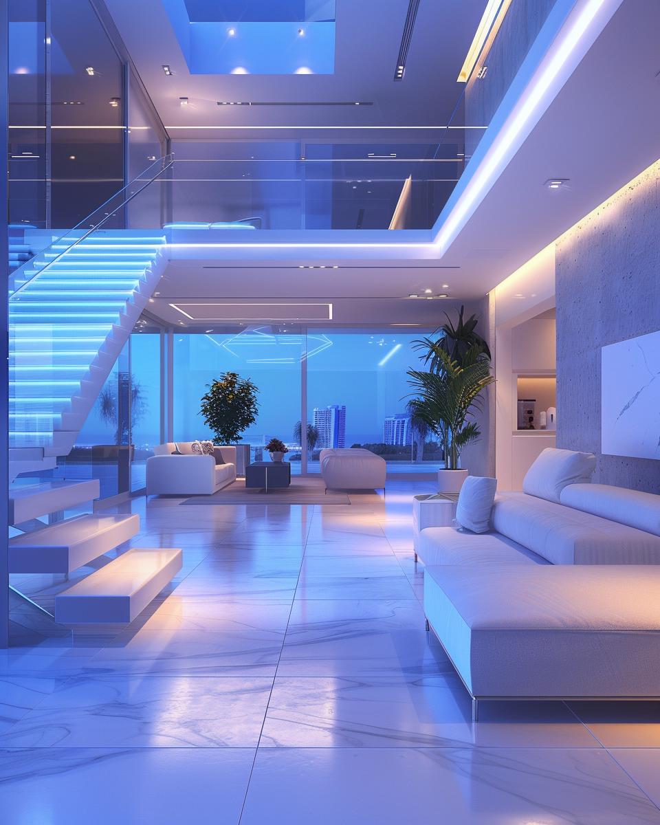Comprehensive home automation control panel with interactive touchscreen