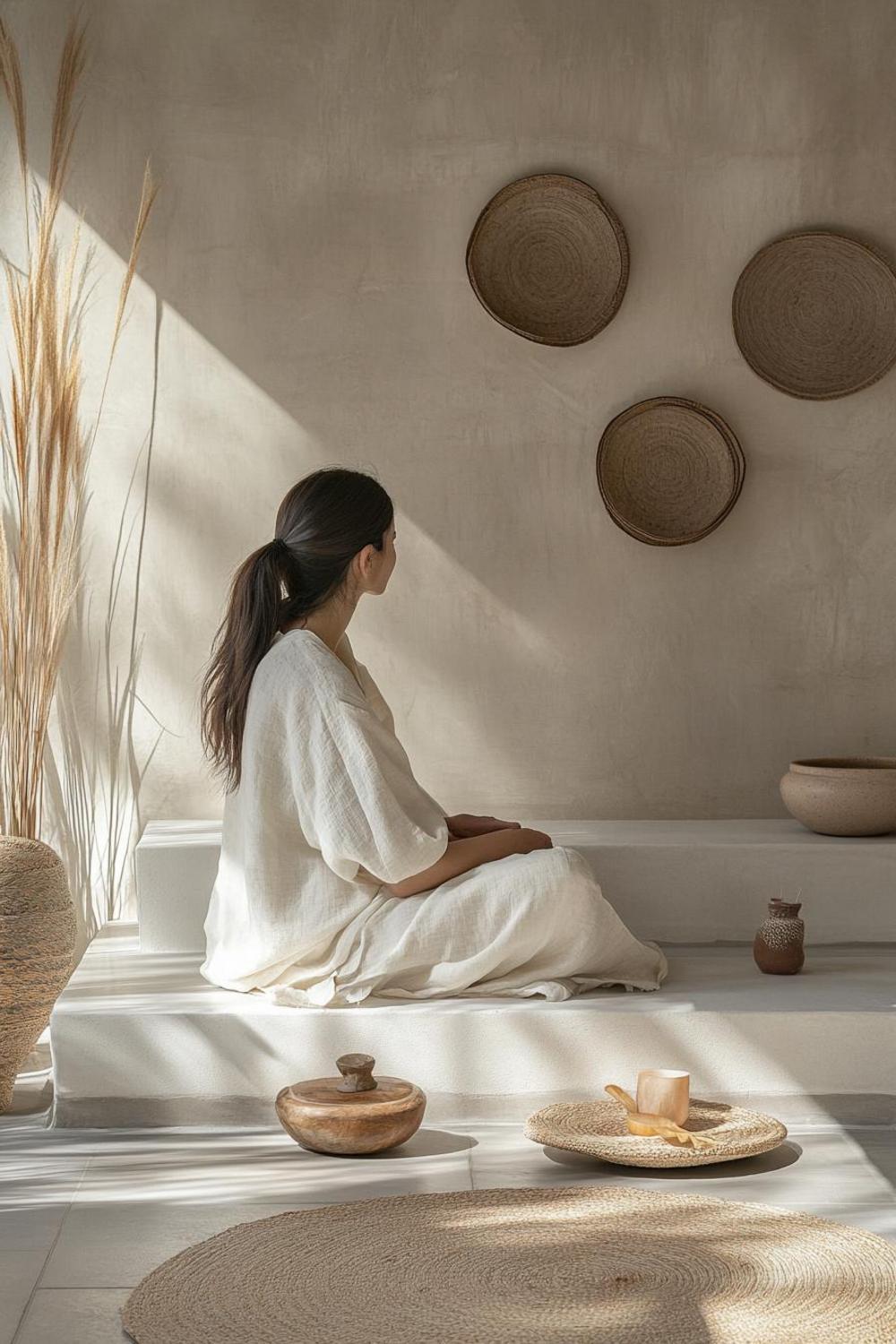 Holistic home design with natural materials and emotional wellness elements