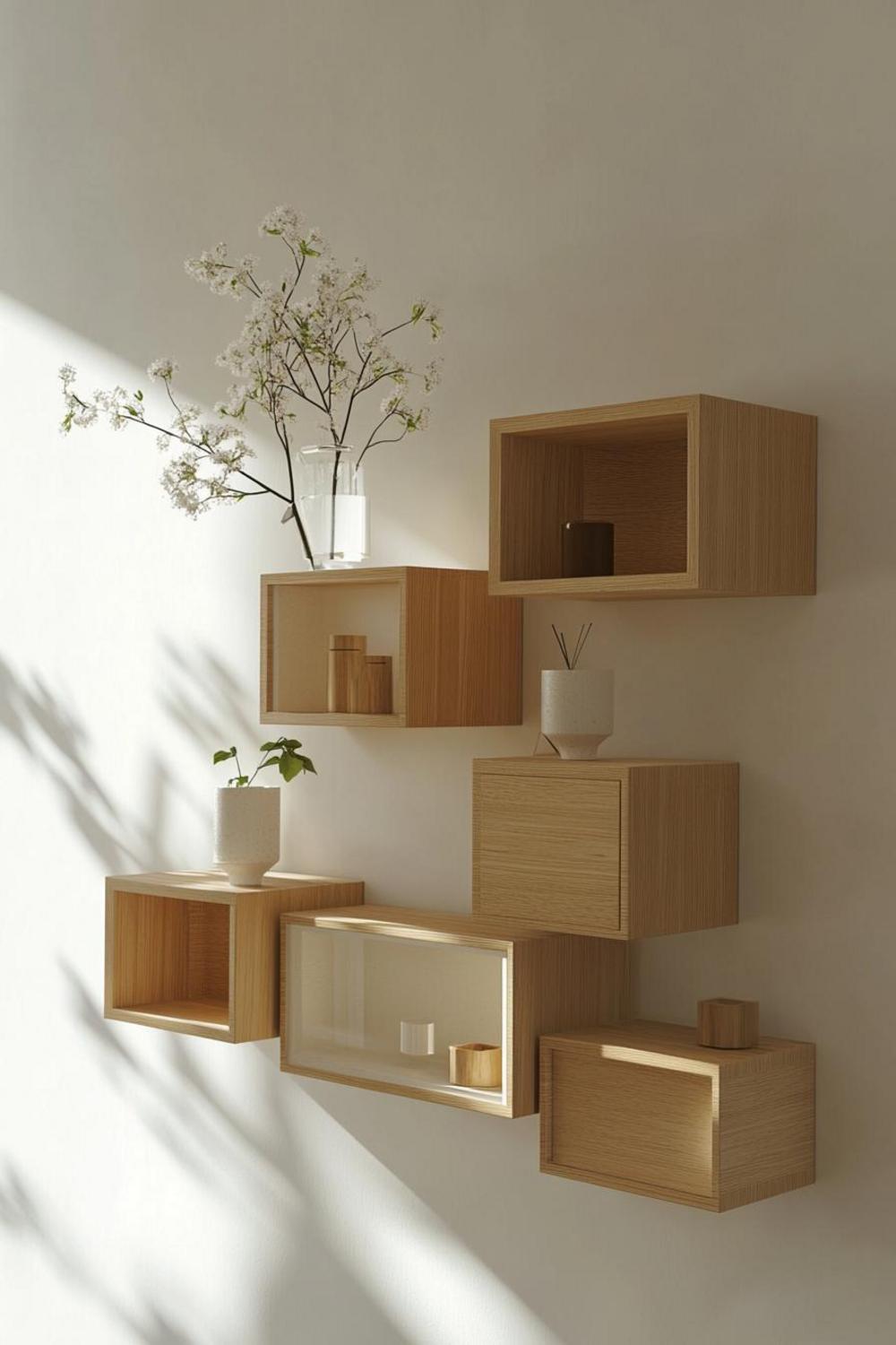 Creative wall decor with hidden storage and display capabilities