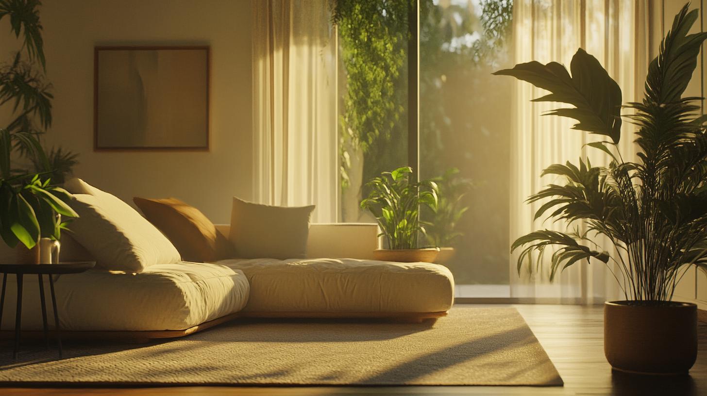 Recycled and natural decor materials demonstrating eco-friendly design choices