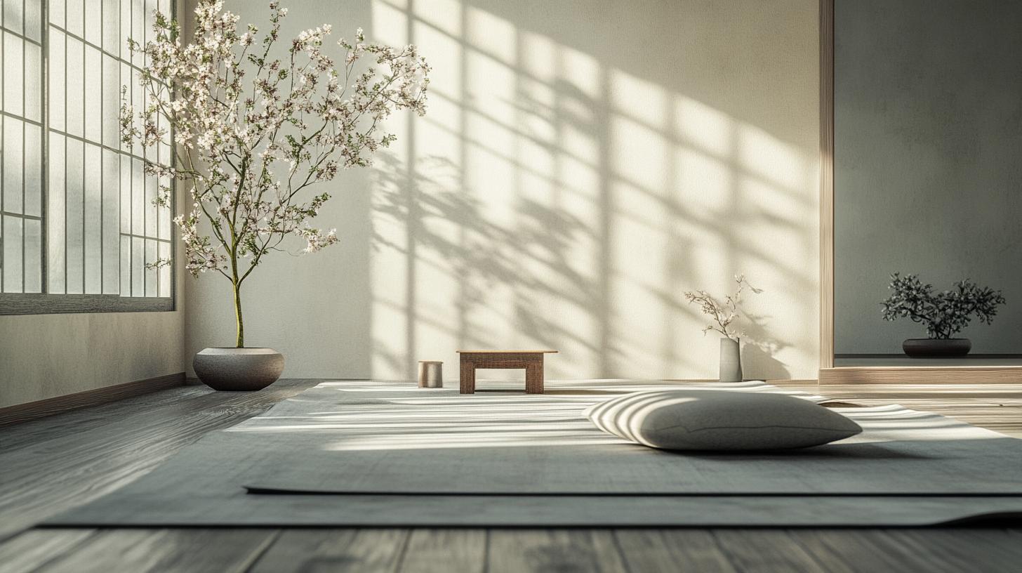 Open family space with integrated meditation and relaxation zones